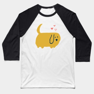 Cute Valentine Dog Baseball T-Shirt